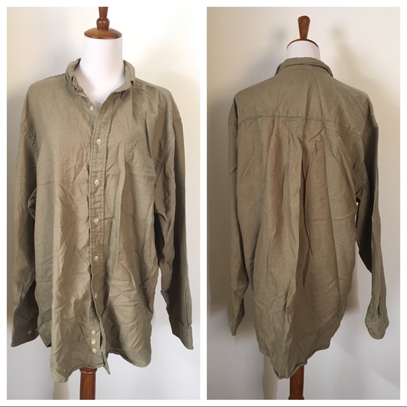 Eddie Bauer Other - Eddie Bauer Khaki Button Down Long Sleeve Shirt